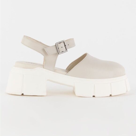 Free People Shoes - NWOT Free People Shoes Milan Mary Jane Platform Pump Size 37 Beige Cream